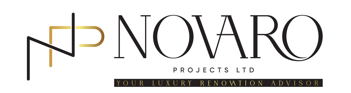 Logo for a luxury renovation project named NOVA.